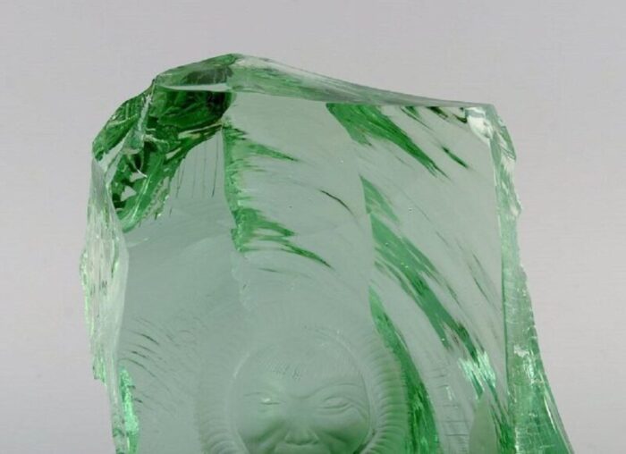 mouth blown glass block by vicke lindstrand for kosta boda 4