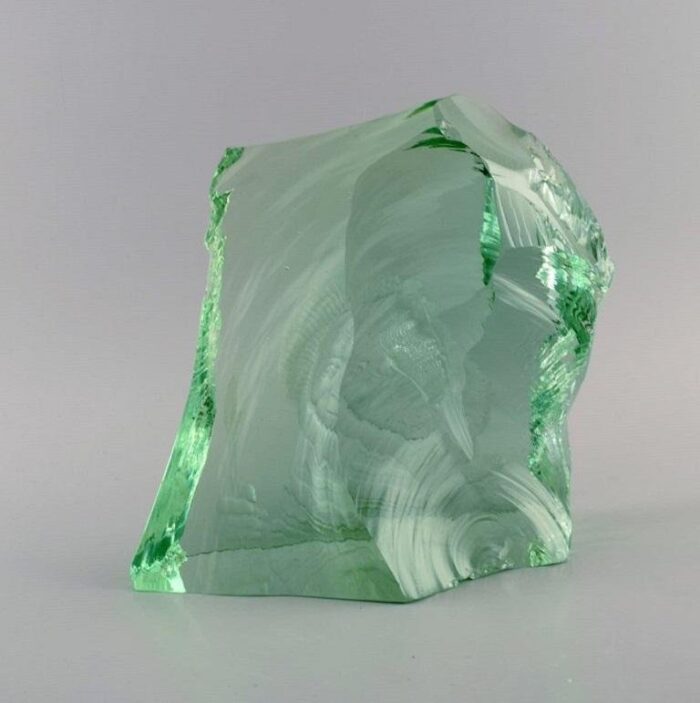 mouth blown glass block by vicke lindstrand for kosta boda 6