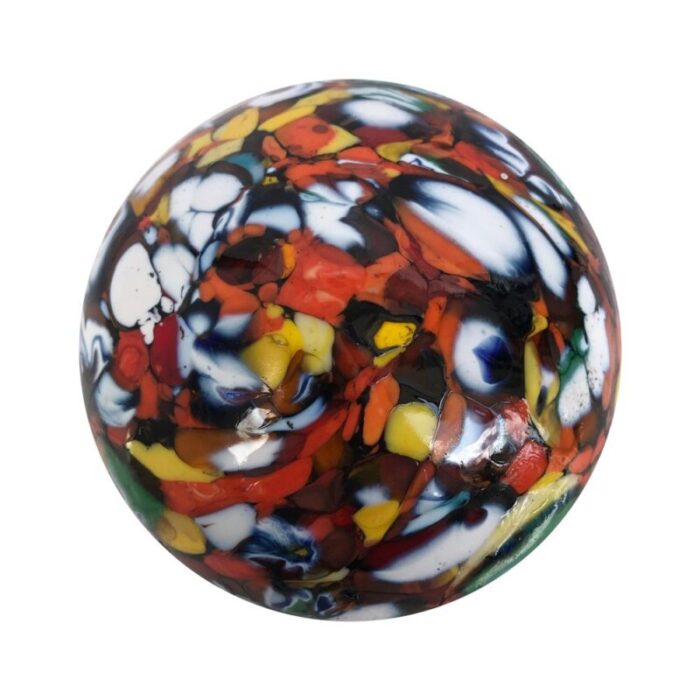 multi color murano glass paperweight 11