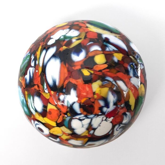 multi color murano glass paperweight 12