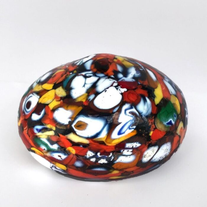 multi color murano glass paperweight 13