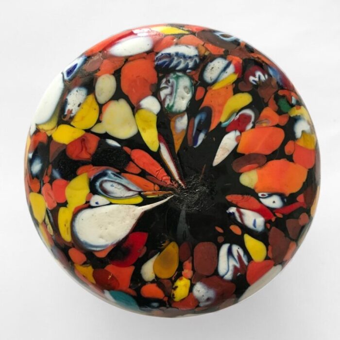 multi color murano glass paperweight 14