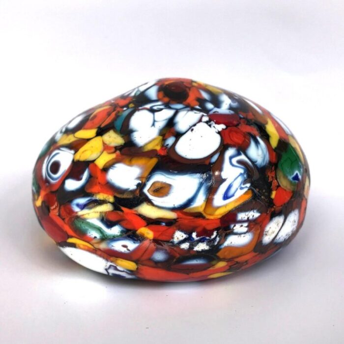 multi color murano glass paperweight 2