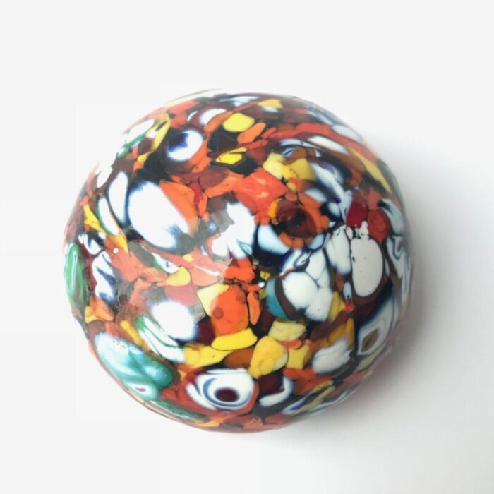 multi color murano glass paperweight 3