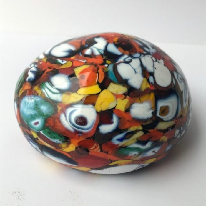 multi color murano glass paperweight 4