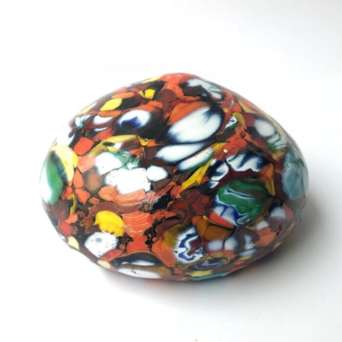 multi color murano glass paperweight 5