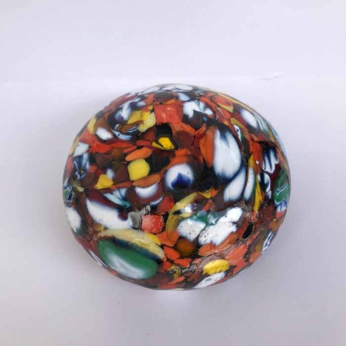 multi color murano glass paperweight 7