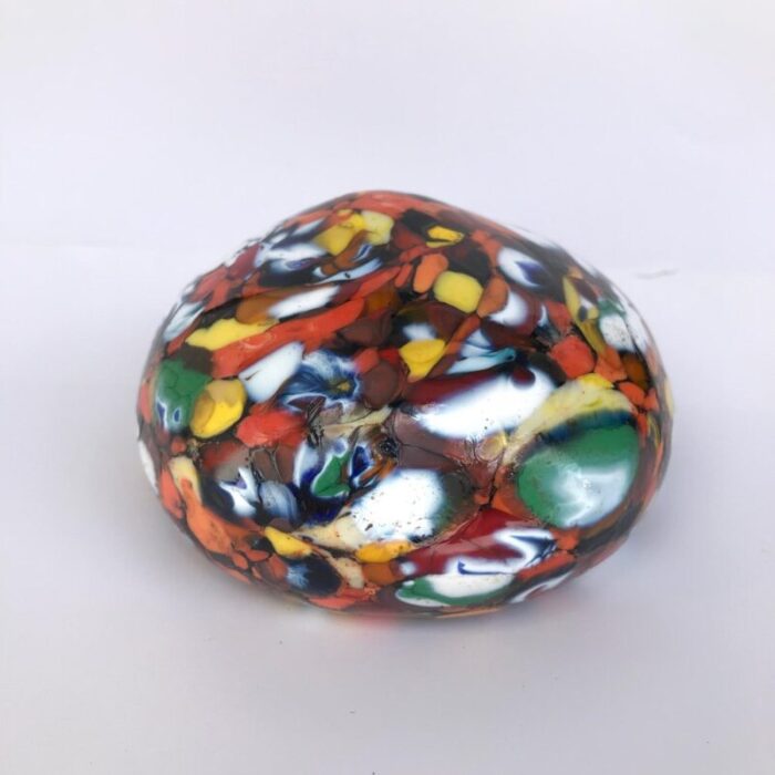 multi color murano glass paperweight 8