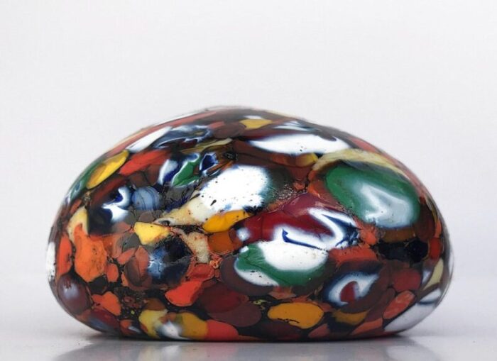 multi color murano glass paperweight 9