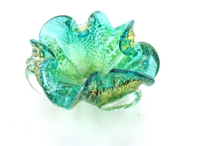 murano glass ashtray shell from from a v e m 1950s 1