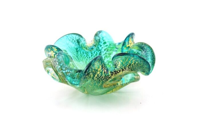 murano glass ashtray shell from from a v e m 1950s 2