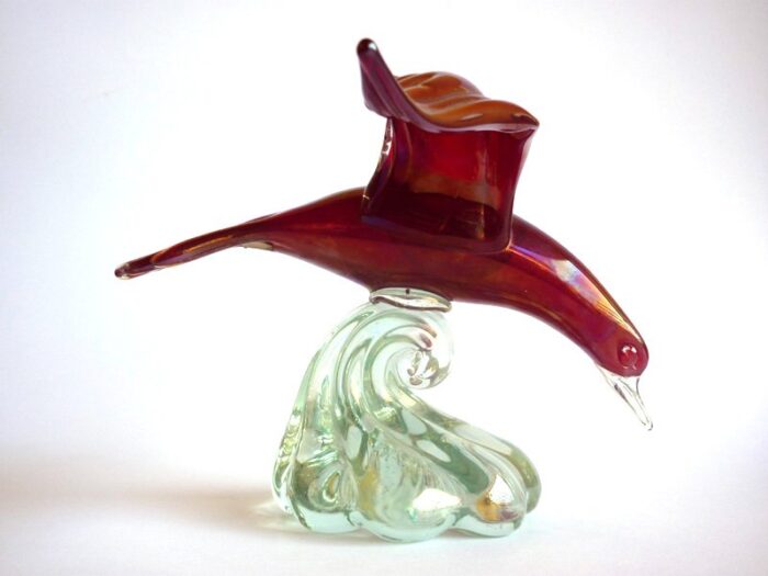 murano glass bird by alfredo barbini for pauly c 1940s 2