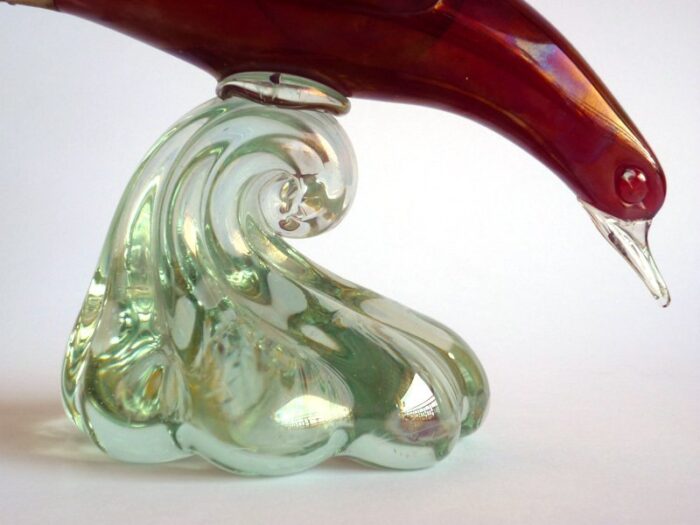 murano glass bird by alfredo barbini for pauly c 1940s 6