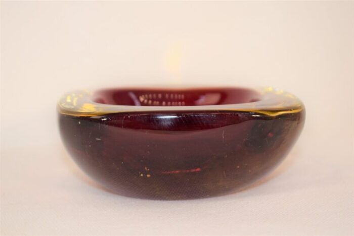 murano glass bowl italy 1960s 2