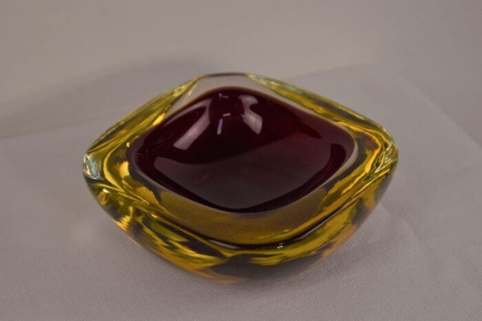 murano glass bowl italy 1960s 3