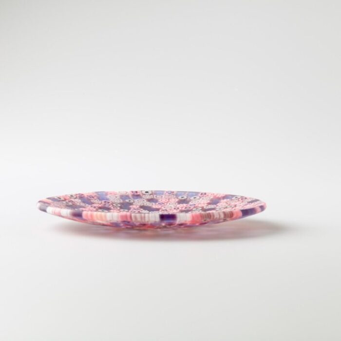 murano glass millefiori plate by ercole moretti 2 1