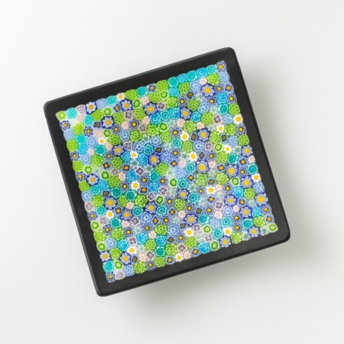 murano glass millefiori plate by ercole moretti 2