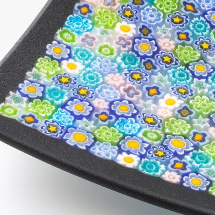 murano glass millefiori plate by ercole moretti 3