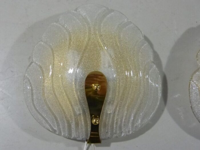 murano glass wall lamps by hillebrand 1960s set of 2 9096