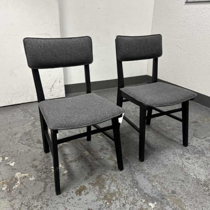 new international atelier upholstered dora side chairs a pair 3776