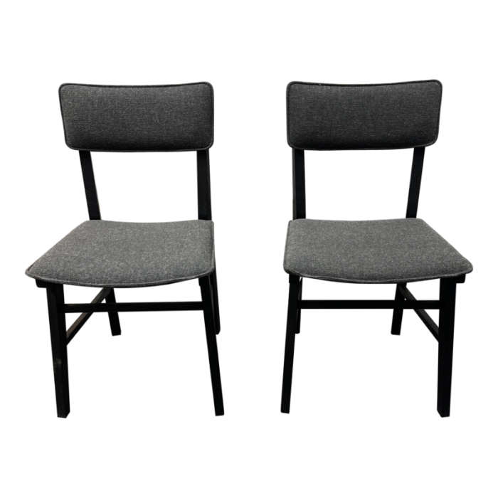 new international atelier upholstered dora side chairs a pair 8238