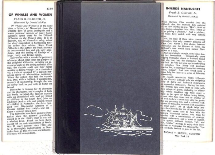 of whales and women one mans view of nantucket history 1956 gilbreth frank b jr 8726