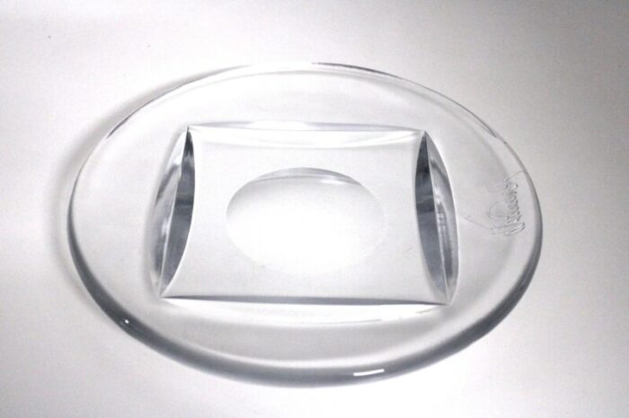 optically polished glass plate from cj riedel 1960s 8932