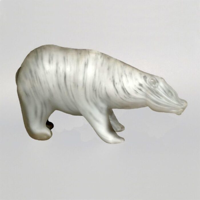 orso polare sculpture by walter furlan and salviati c 1970s 1