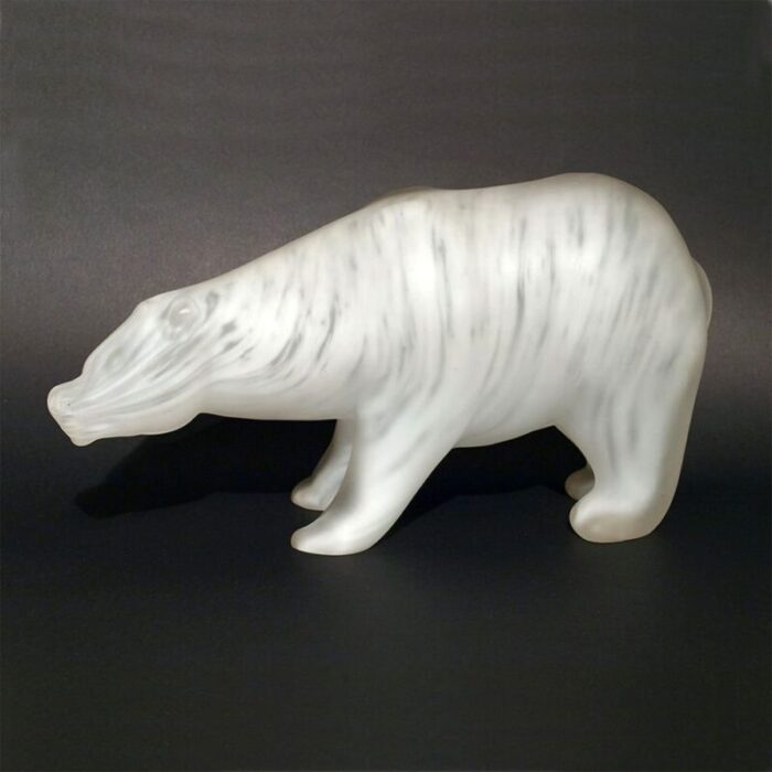 orso polare sculpture by walter furlan and salviati c 1970s 3