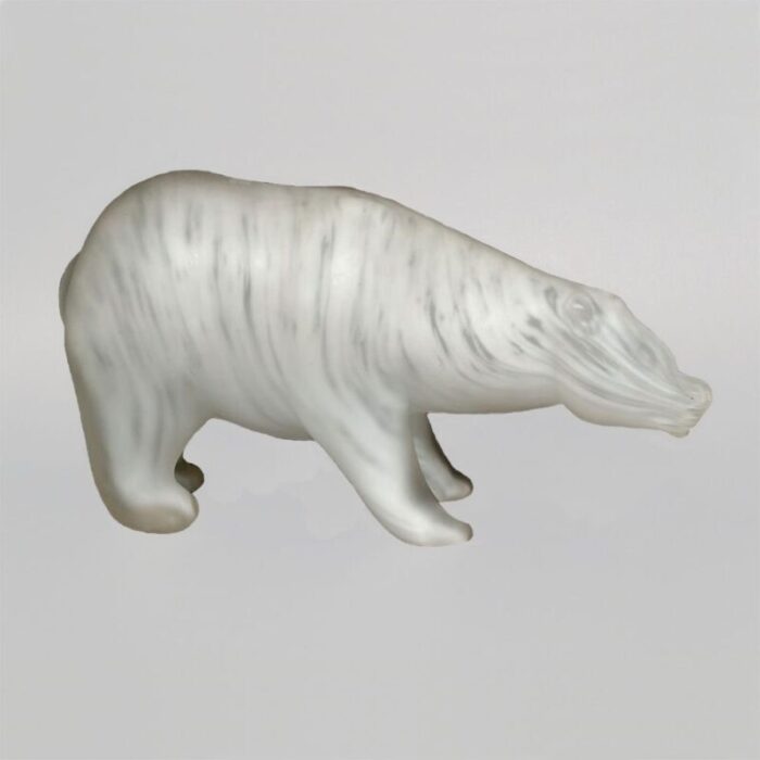 orso polare sculpture by walter furlan and salviati c 1970s 4