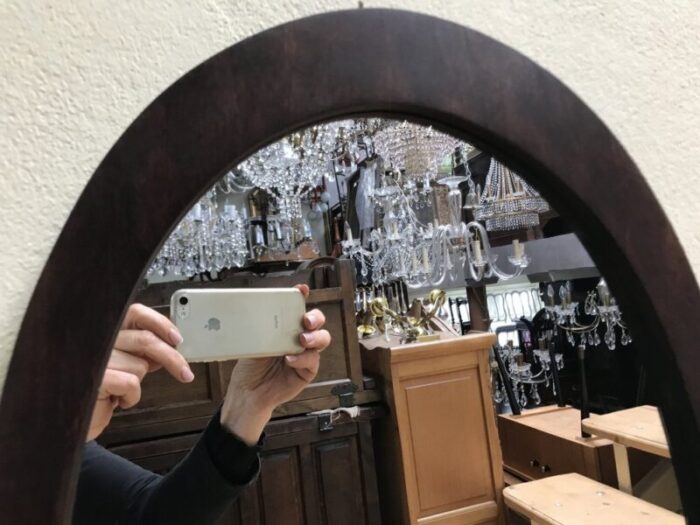 oval mirror 1950s 11