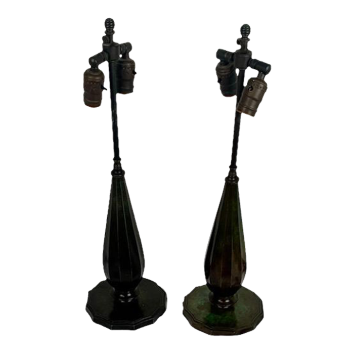 pair of just andersen denmark table lamps circa 1930 6216