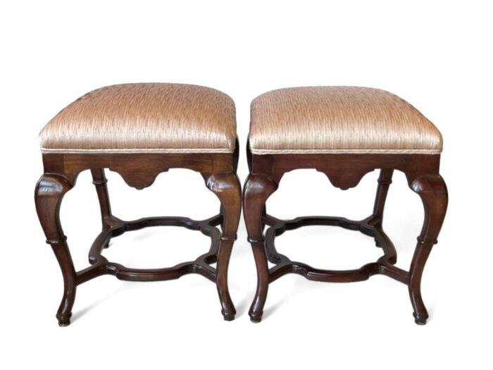 pair of late 20th century lewis mittman georgian style benches 1564