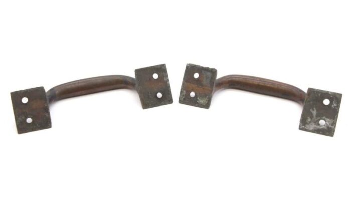 pair of vintage 575 in bronze window lift or drawer pulls 6840