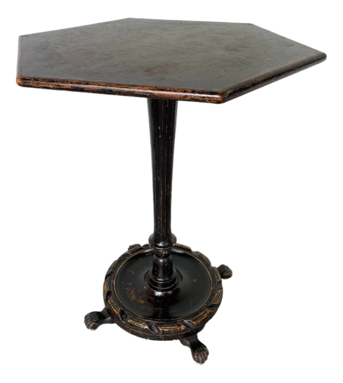 pedestal table with lion paws 1900s 1363