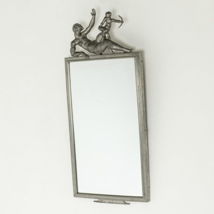 pewter mirror by thorwald alef for svenskt tenn 1