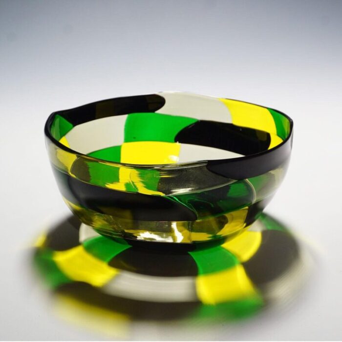 pezzato americano bowl by fulvio bianconi for venini murano 1950s 2