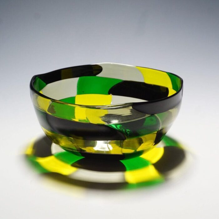 pezzato americano bowl by fulvio bianconi for venini murano 1950s 3