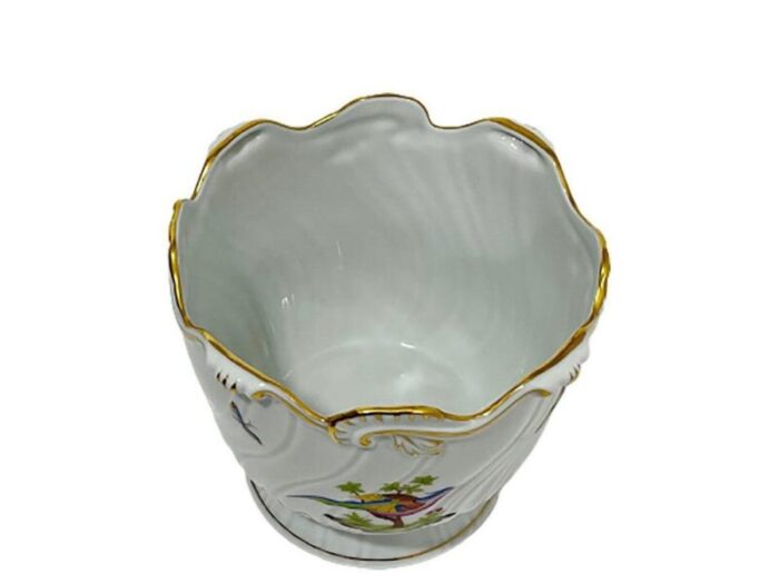 pheasant pattern porcelain cachepot from herend 2