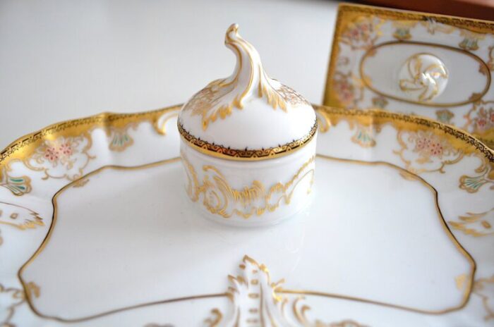 porcelain inkstand from fuerstenberg 1950s 3