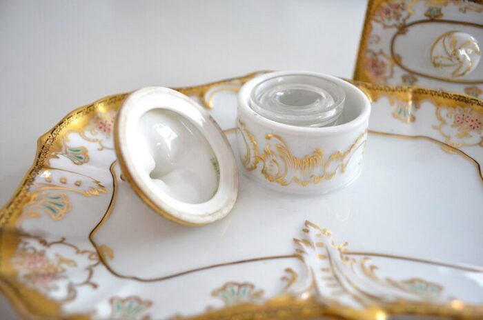 porcelain inkstand from fuerstenberg 1950s 4