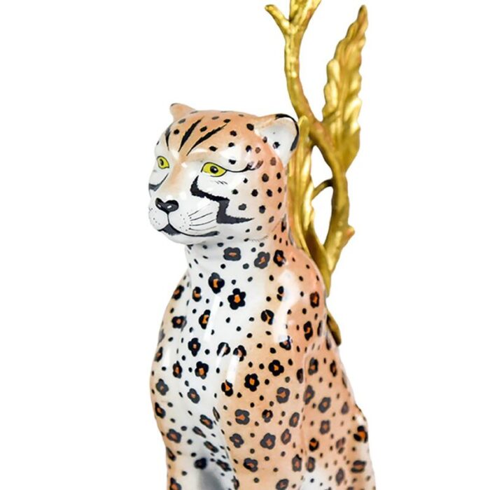 porcelain leopard bronze candlestick from klevering 4