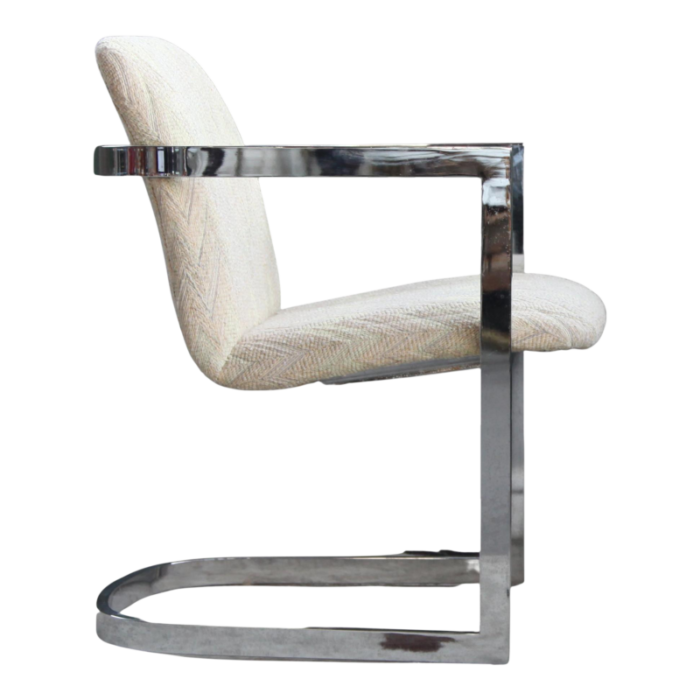 postmodern chrome cantilever chair 1970s 5526