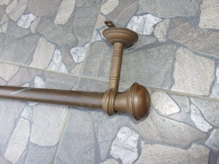 pre war brass curtain rail 3