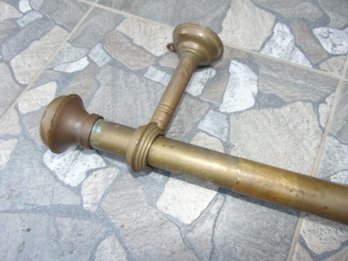 pre war brass curtain rail 4