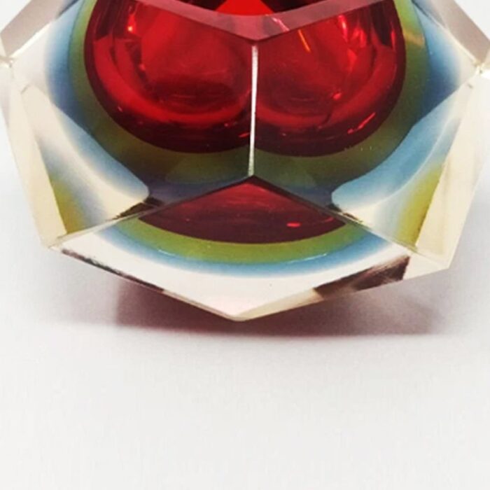 red blue ashtray by flavio poli for seguso italy 1960s 6