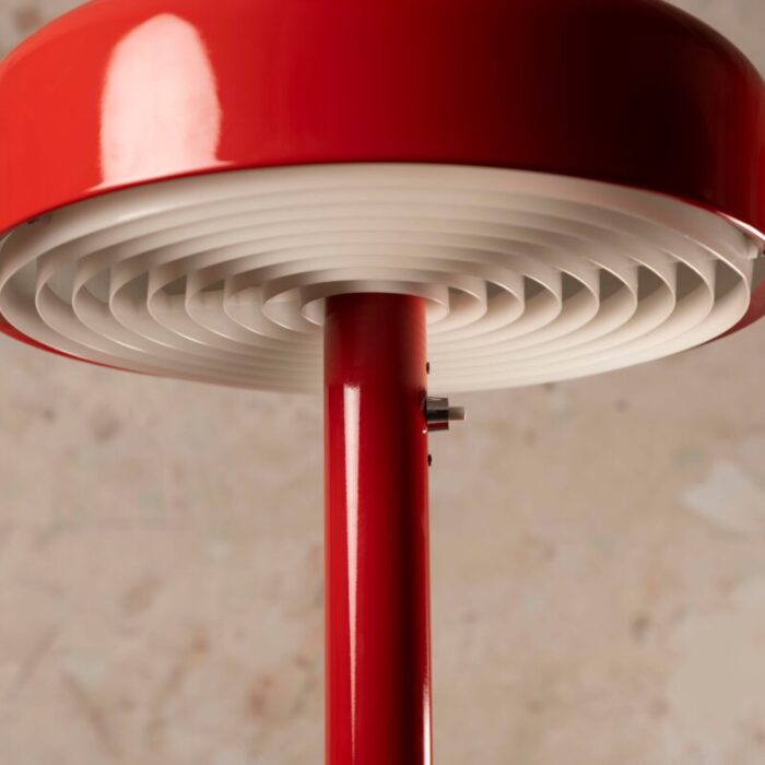 red table lamp by anders pehrson for atelje lyktan 1970s 1466