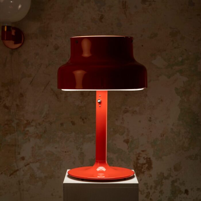 red table lamp by anders pehrson for atelje lyktan 1970s 5168