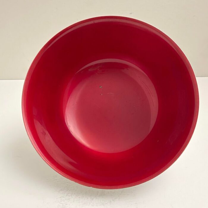 reed and barton silverplate and red enamel revere bowl 6145