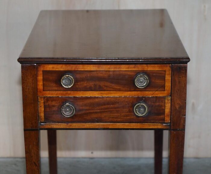 regency metamorphic library steps or table with oxblood leather 3